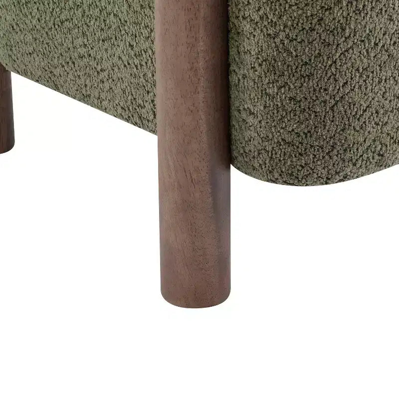 Poltrona d'accento in Bouclé, Schienale curvo aperto, Seduta singola – Disponibile in vari colori