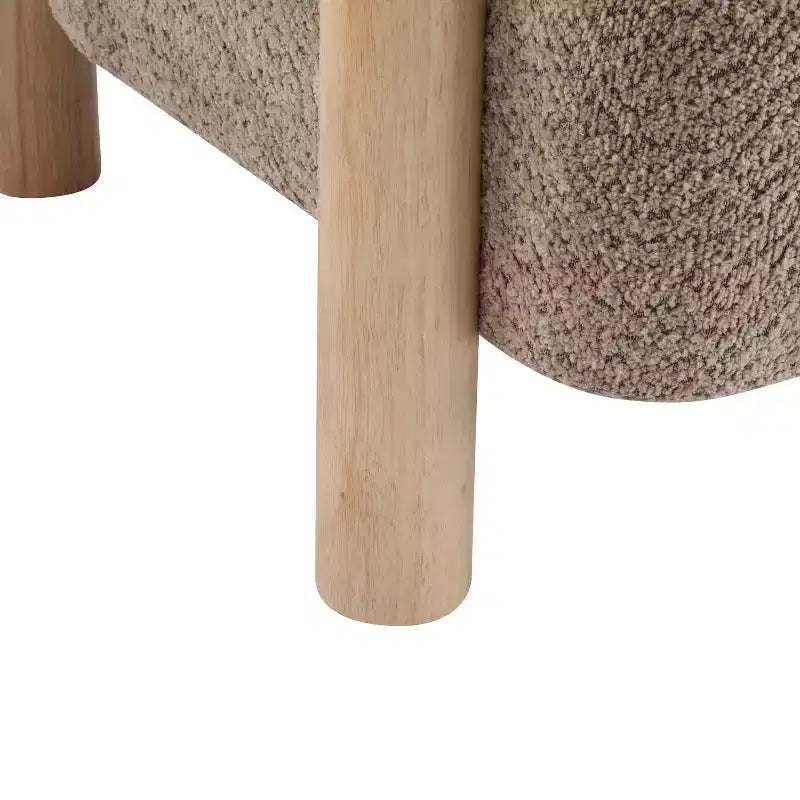 Poltrona d'accento in Bouclé, Schienale curvo aperto, Seduta singola – Disponibile in vari colori