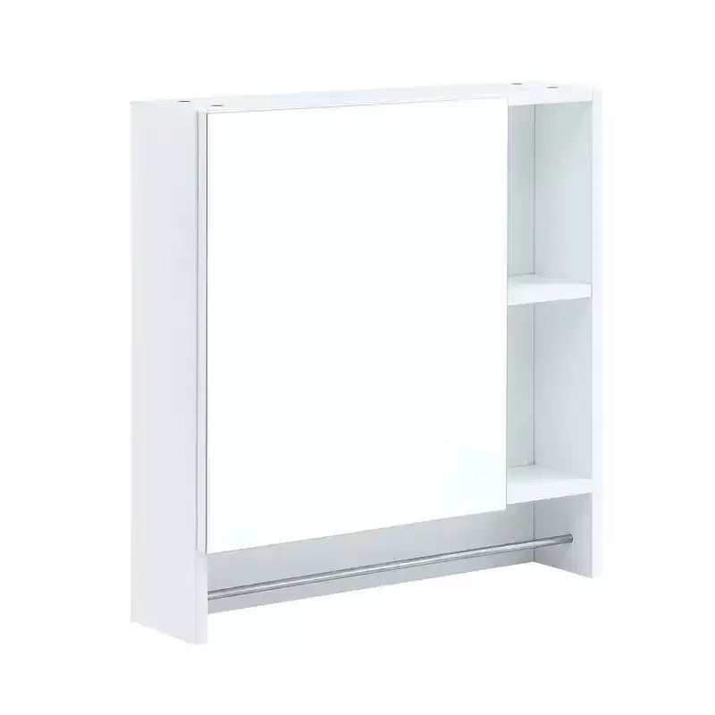 Pensile bagno a muro bianco, 1 anta 4 ripiani, singolo