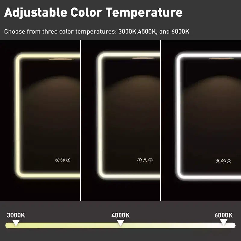 Nero/Bianco/Oro, cerniera sinistra/destra, specchiera contenitore con LED a un'anta, montaggio a superficie o a incasso