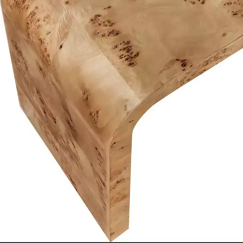 Tavolino d'appoggio rettangolare marrone, in legno, per 1 persona