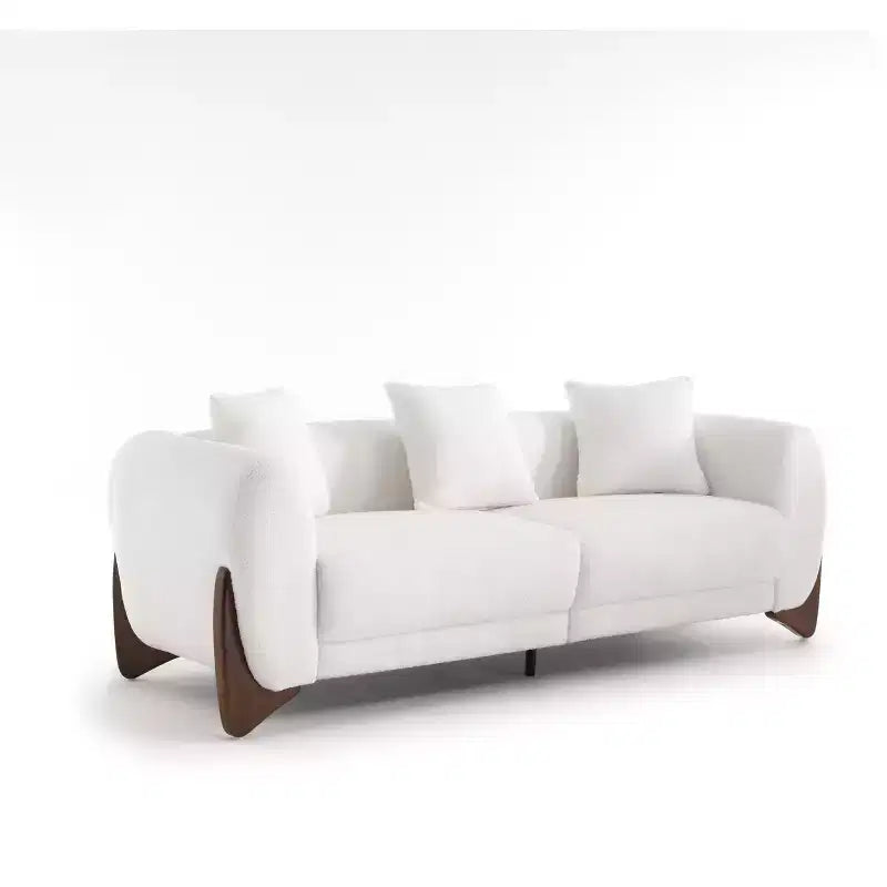 Divano a 3 posti in velluto Mid-Century Modern nero / verde / bianco