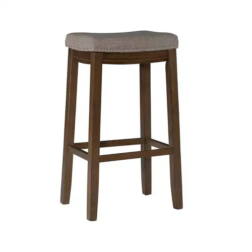 Claridge Rustic Backless Barstool - Linon