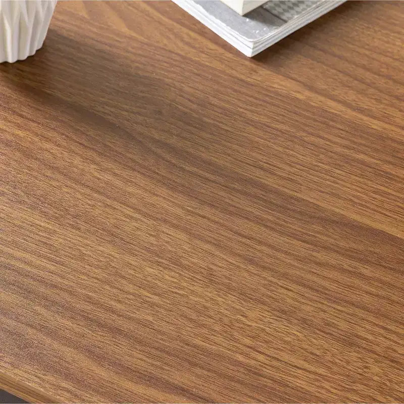 Scrivania con struttura in metallo Marrone / Bianca, 140 cm, 1 persona