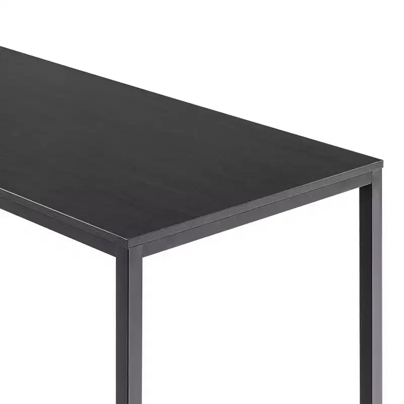 Scrivania con struttura in metallo Marrone / Bianca, 140 cm, 1 persona