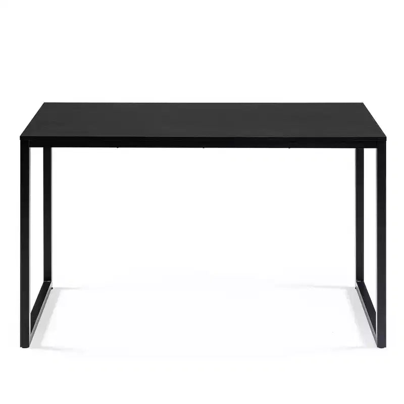 Scrivania con struttura in metallo Marrone / Bianca, 140 cm, 1 persona